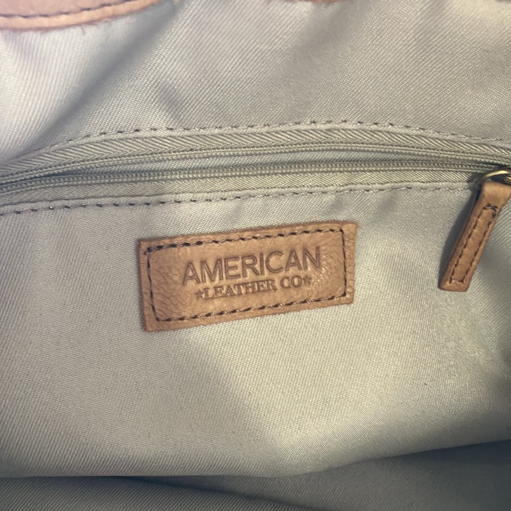 American Leather Company Val Perfect Satchel Cafe Latte Smooth Shoulder bag - Picture 5 of 10